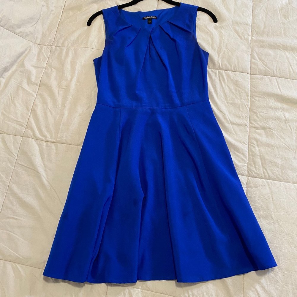 Bright Navy Blue Dress
